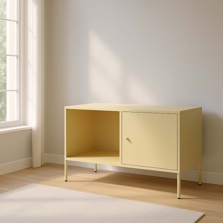 APARADOR 1P 1E METAL NATURAL-BEIGE OLIVIA