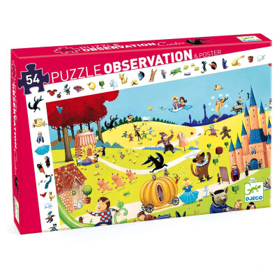 Puzzle Observación Cuentos Infantiles 54 piezas Djeco Puzzle Observación Cuentos Infantiles 54 piezas Djeco