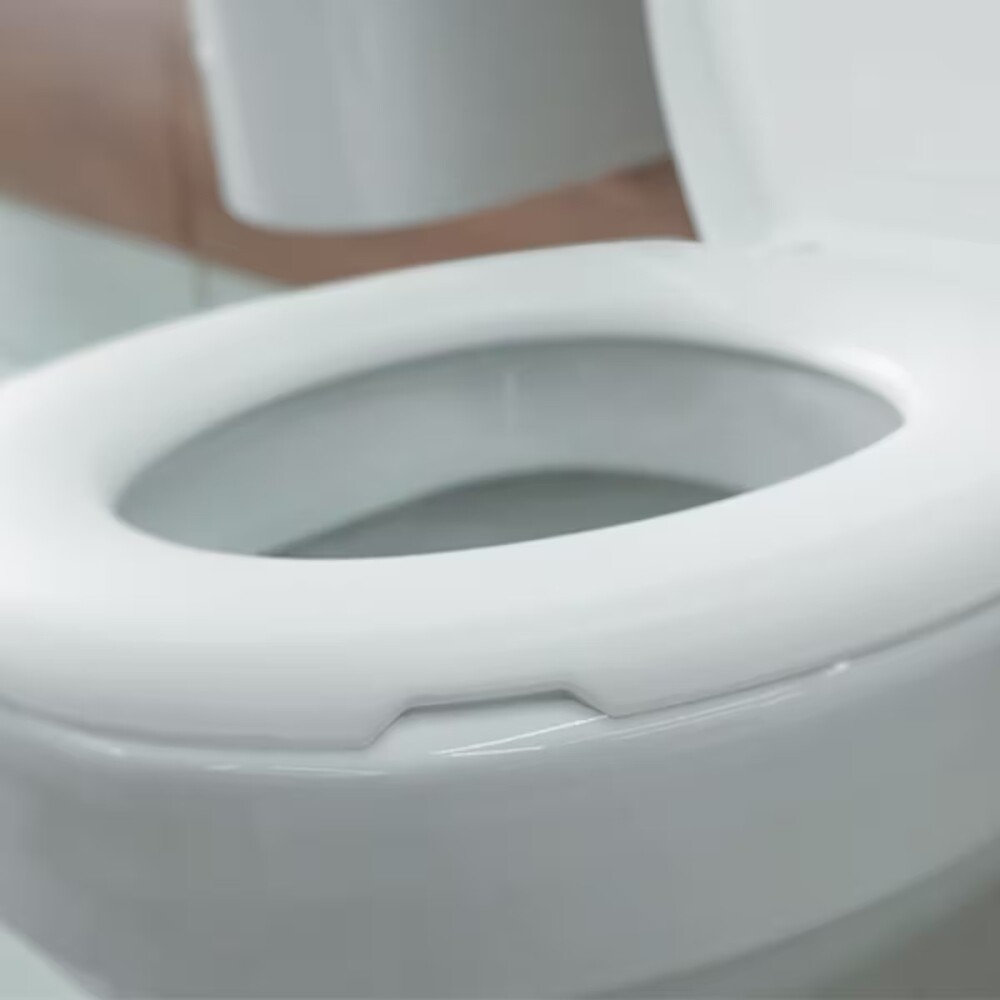 Tapa inodoro Oval plástica acolchada Blanca Tapa Inodoro Oval Plástica Acolchada Blanca