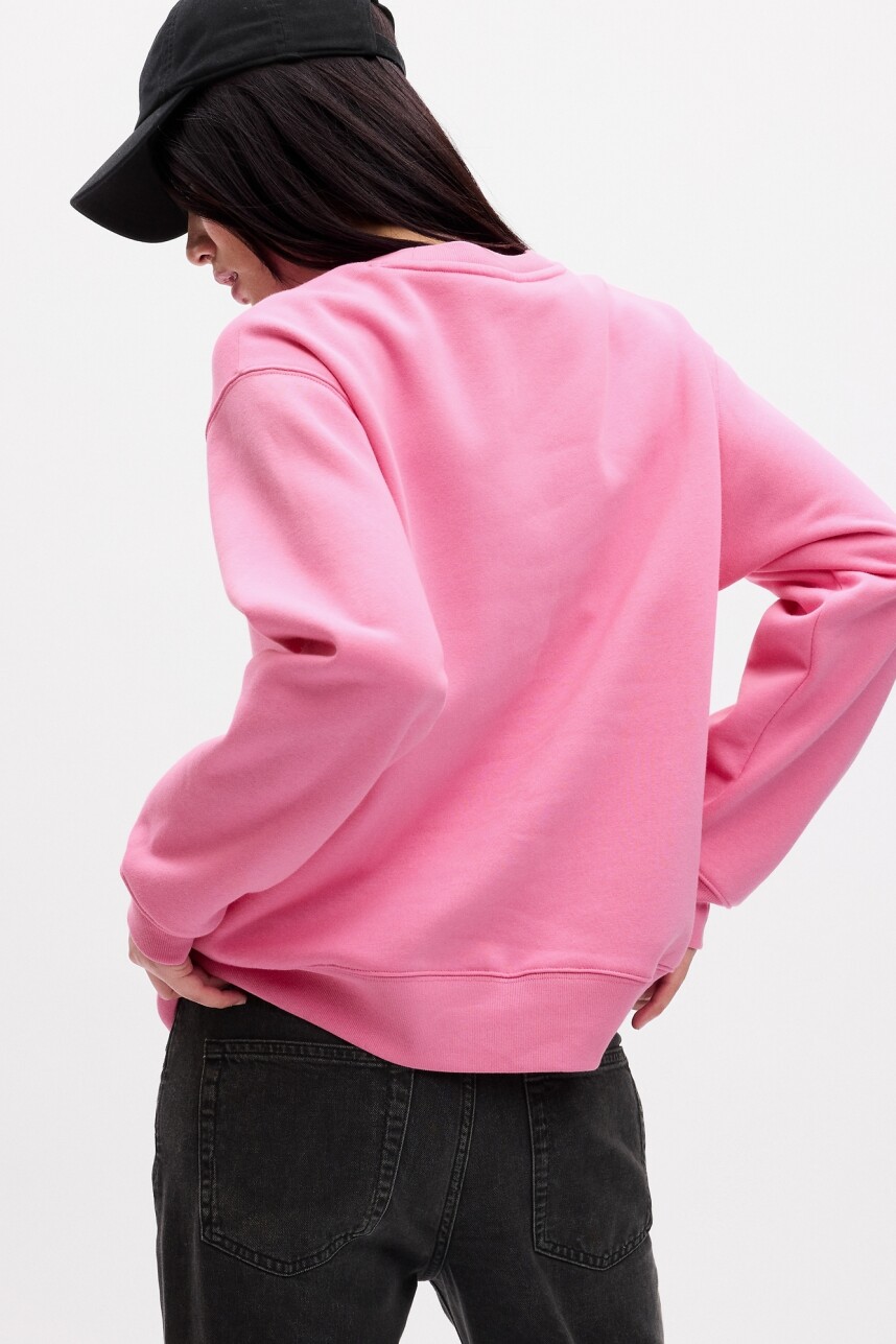 Buzo Deportivo Logo Gap Smiley Mujer Indie Pink