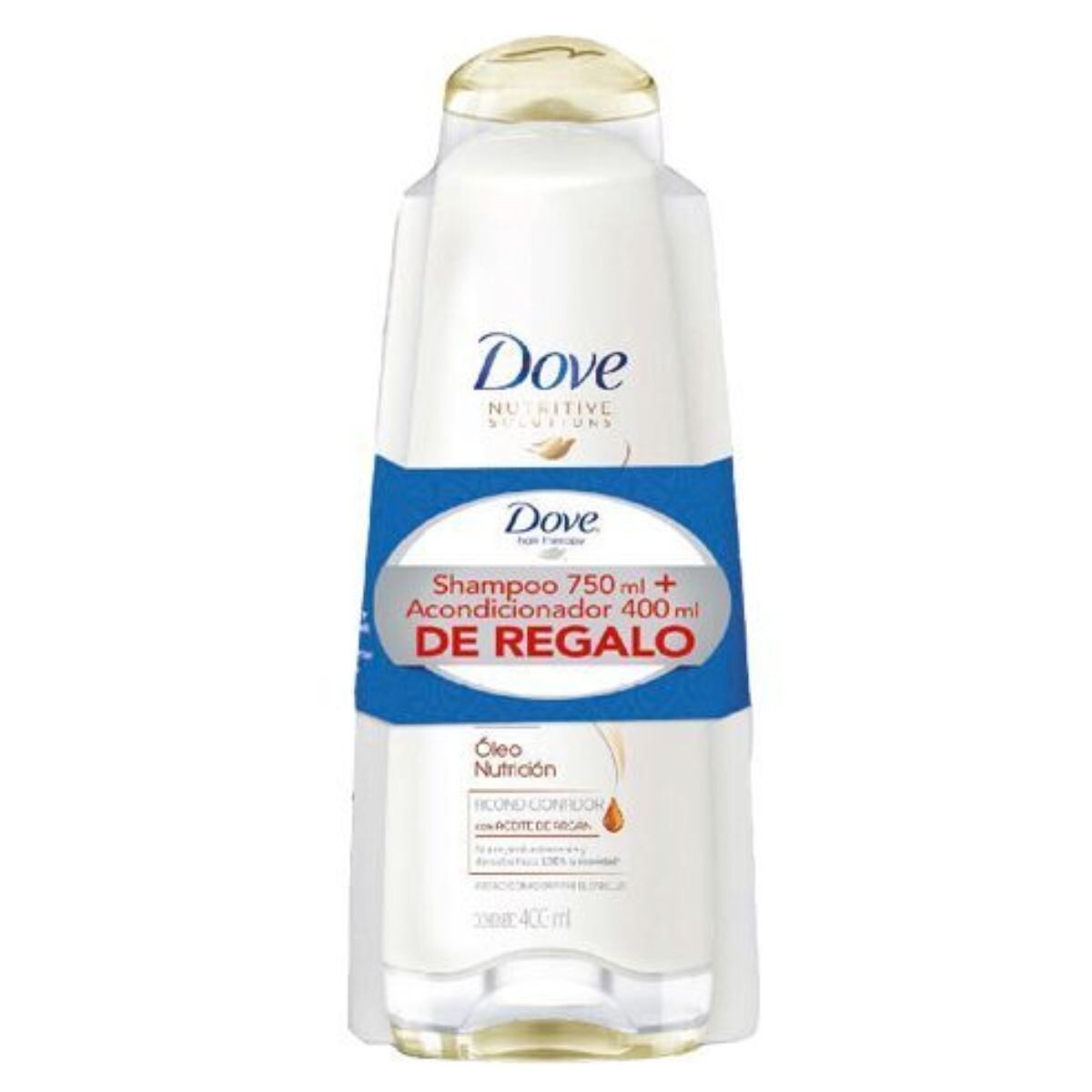 Shampoo Dove Óleo Nutrición - Pack Ahorro 750ML + AC 400ML 