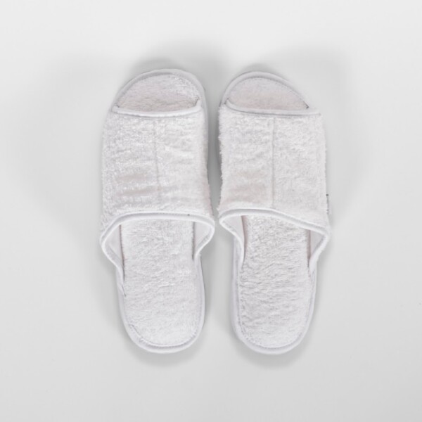 Zapatilla de Cama de Toalla Blanca M