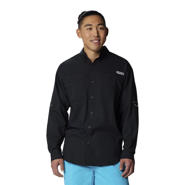 M Tamiami II LS Shirt - Collegiate Navy BLACK