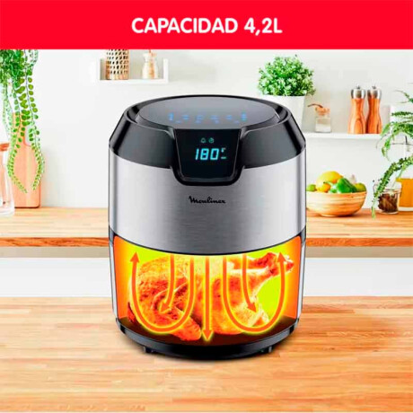 Freidora sin Aceite Moulinex Easy Fry Digital Gris Inox