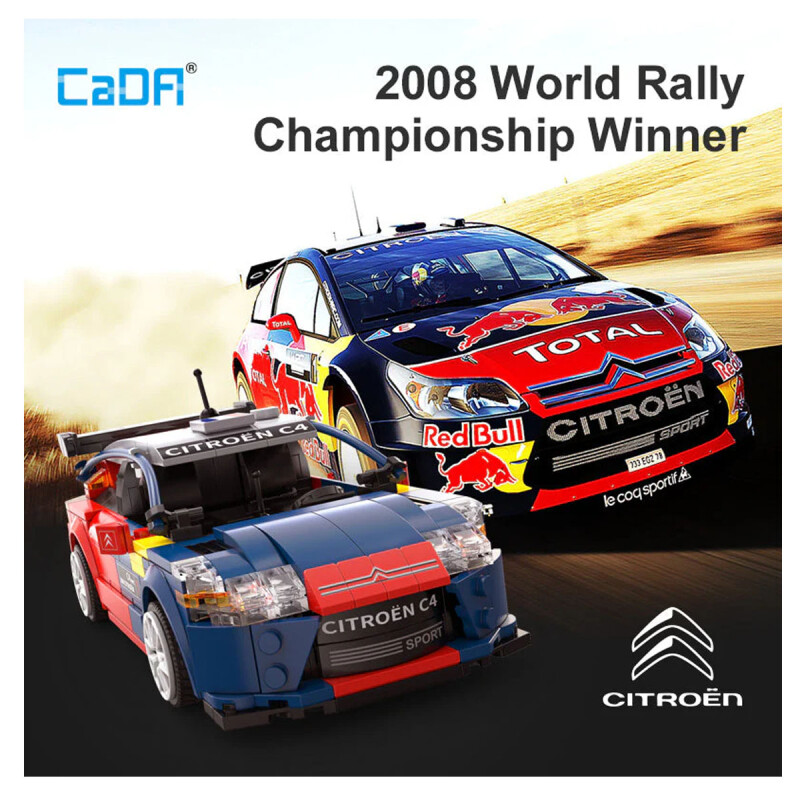 Auto Citroën C4 WRC para armar a control remoto CaDA Auto Citroën C4 WRC para armar a control remoto CaDA
