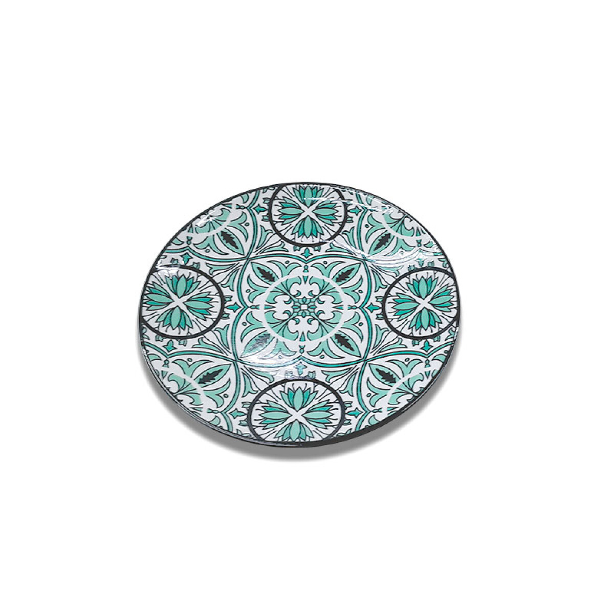 Plato de cerámica con diseño 19x19x2cm - Plato De Cerámica Con Diseño 19x19x2cm 