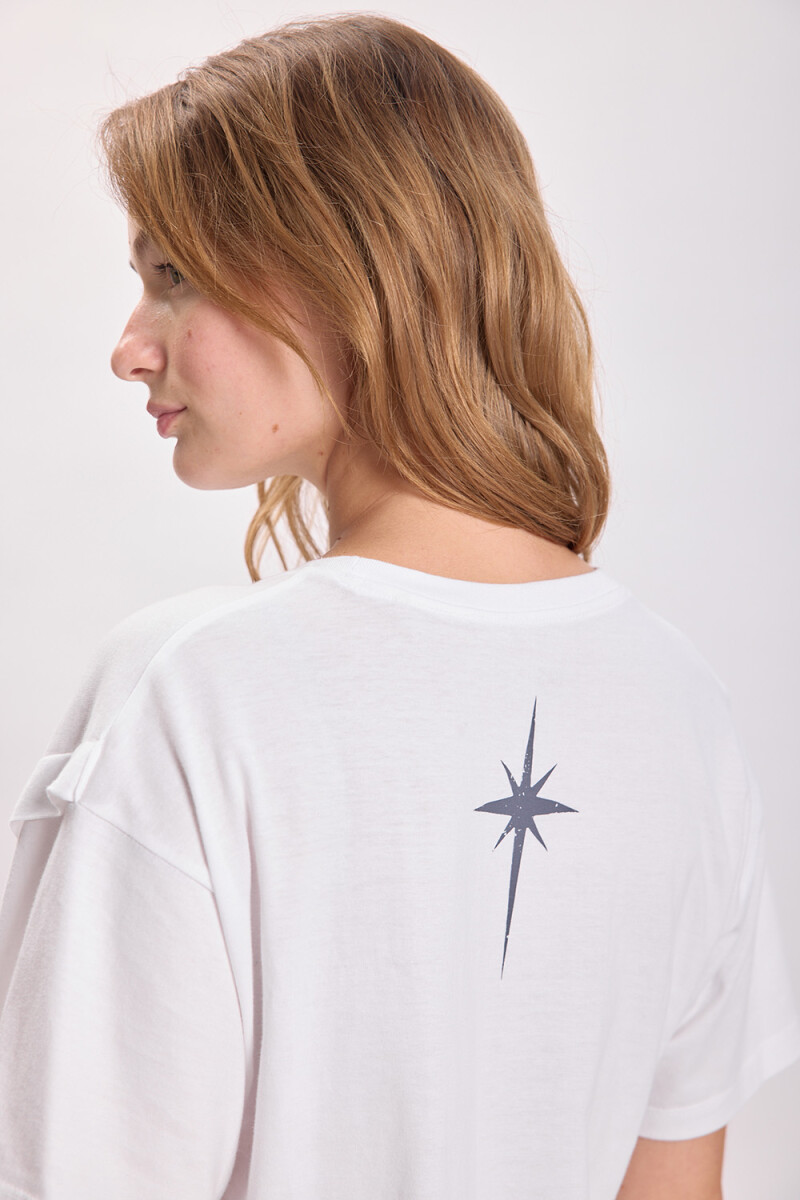 Remera estampa Estrella Blanco
