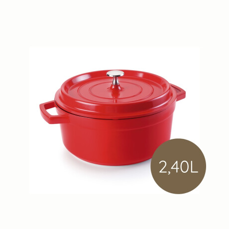 Cacerola 20 cm Aluminio Fundido 2,4 Litros Roja Lacor Cacerola 20 cm Aluminio Fundido 2,4 Litros Roja Lacor