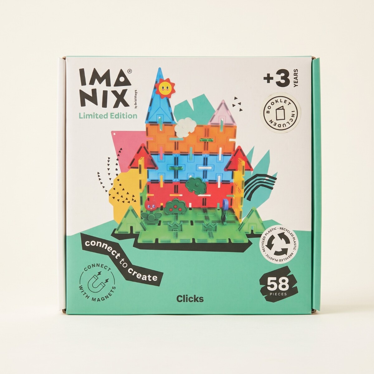 Juego Magnético Imanix Clicks 58 Piezas 