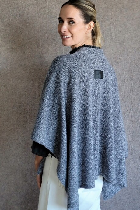 Ruana Cerdeña Gris melange