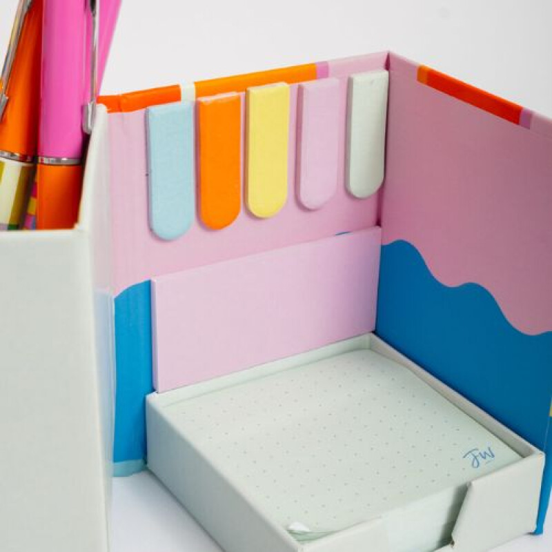 Box portalapices + note pad + indices -FW Color Block Box Portalapices + Note Pad + Indices -fw Color Block