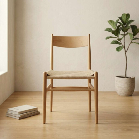Silla de Comedor Madera Natural Beige Portugal Origen