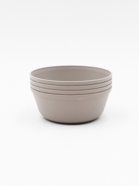 BOWL 450 ML GRIS SET x 4 GRIS