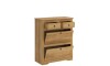 Comoda Zapatera Madera Maciza Linea Mexicana Natural