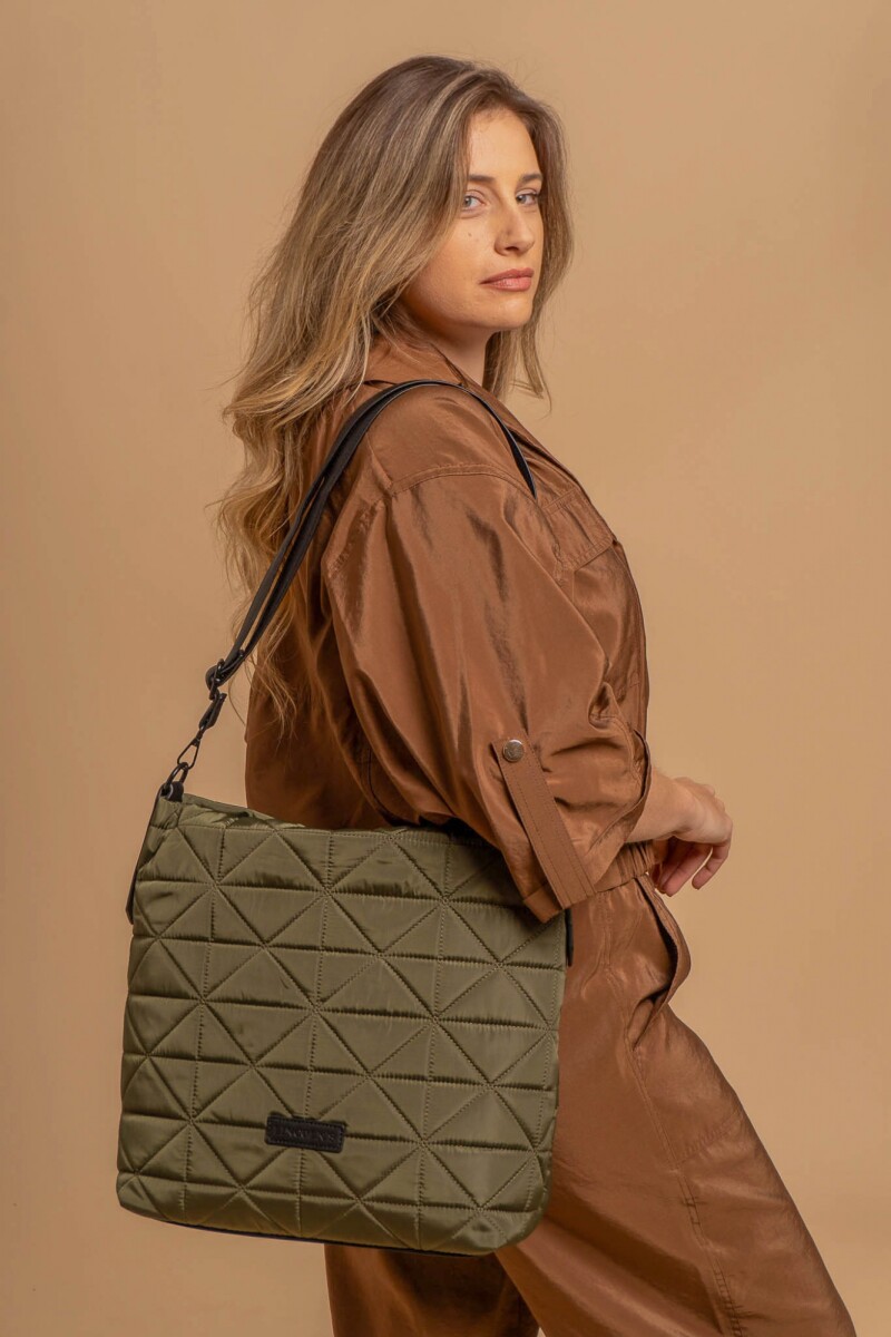 CARTERA ZINNIA - VERDE MILITAR 