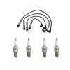 KIT DE CABLE DE BUJIAS + BUJIAS MONOPUNTO Kit De Cable De Bujias + Bujias Monopunto