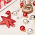 30 Chirimbolos Adorno Navidad 30mm Glitter Brillante Opaco Variante Color Dorado