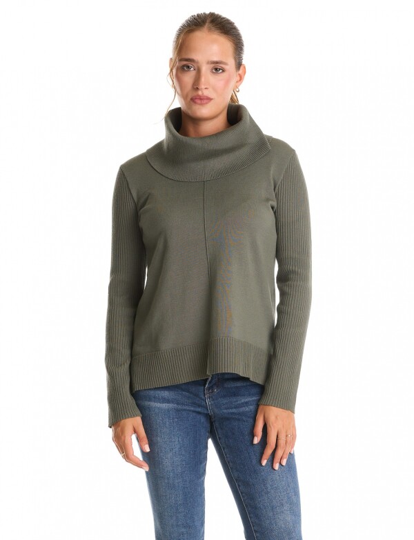 Buzo Cuello Volcado VERDE