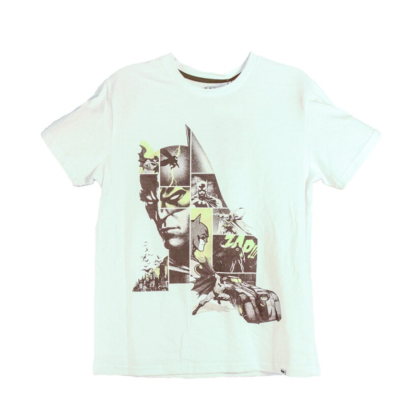 Remera DC Batman de Niños - BAIJSS24001 Blanco