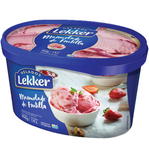 Helado Marmolado De Frutilla 1.9L Lekker Helado Marmolado De Frutilla 1.9L Lekker