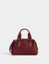 Bowling Noche Cartera Bowling Con Tachas - Rojo Burdeaux