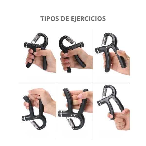 Set Hand Grip Ejercitador Mano Antebrazo Ajustable 10-60 Kg Imback Color Negro Set Hand Grip Ejercitador Mano Antebrazo Ajustable 10-60 Kg Imback Color Negro