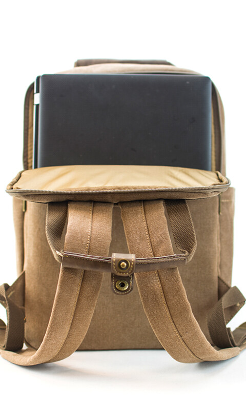MATERA MOCHILA LANIN CANVAS TOSTADO