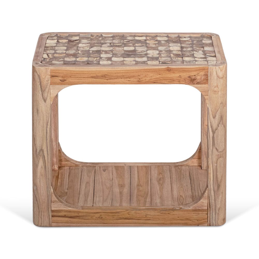 MESA LATERAL MADERA NATURAL-BEIGE COCO NATURAL