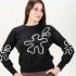 Sweater Flor Negro