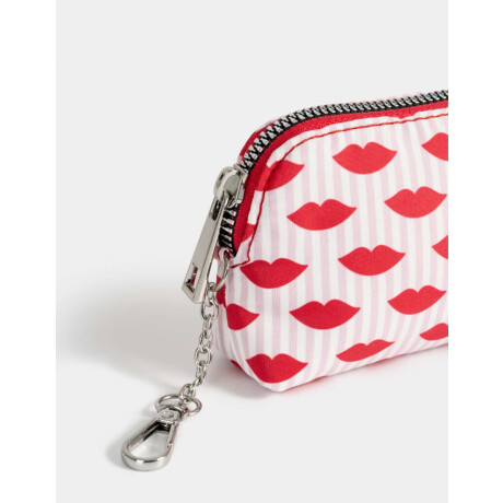 Monedero Cuerina Estampado Estampado Rayas