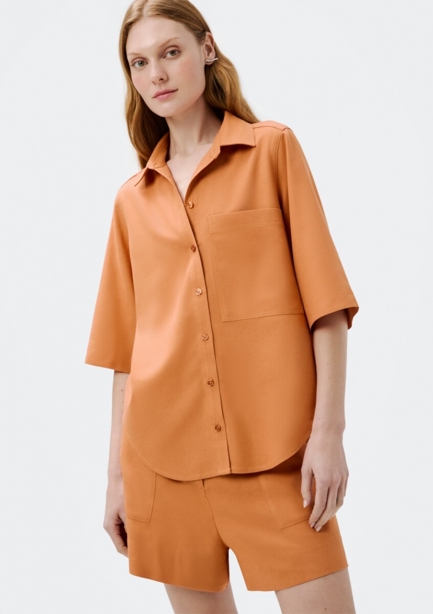 CAMISA FEM - TERRACOTA 