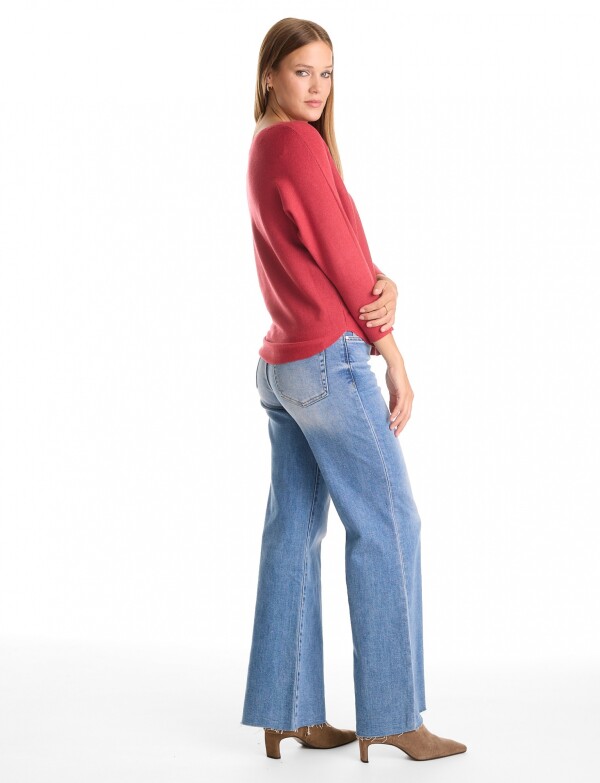 Buzo Dolman Ribs ROJO
