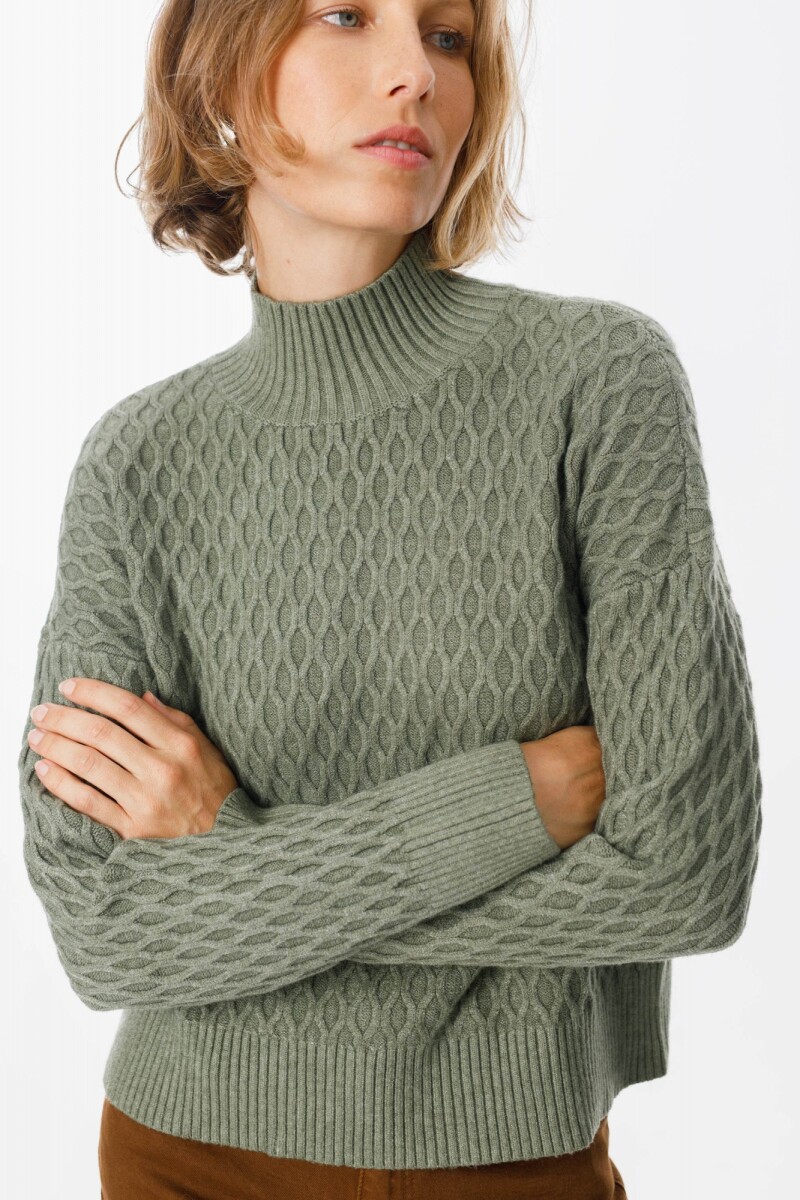 Sweater Panal - Verde Militar 