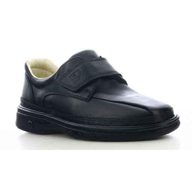 Zapatos de Hombre Lombardino casual Diabetico Negro