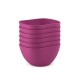 Set x6 Bowls de plástico 300ml MAGENTA