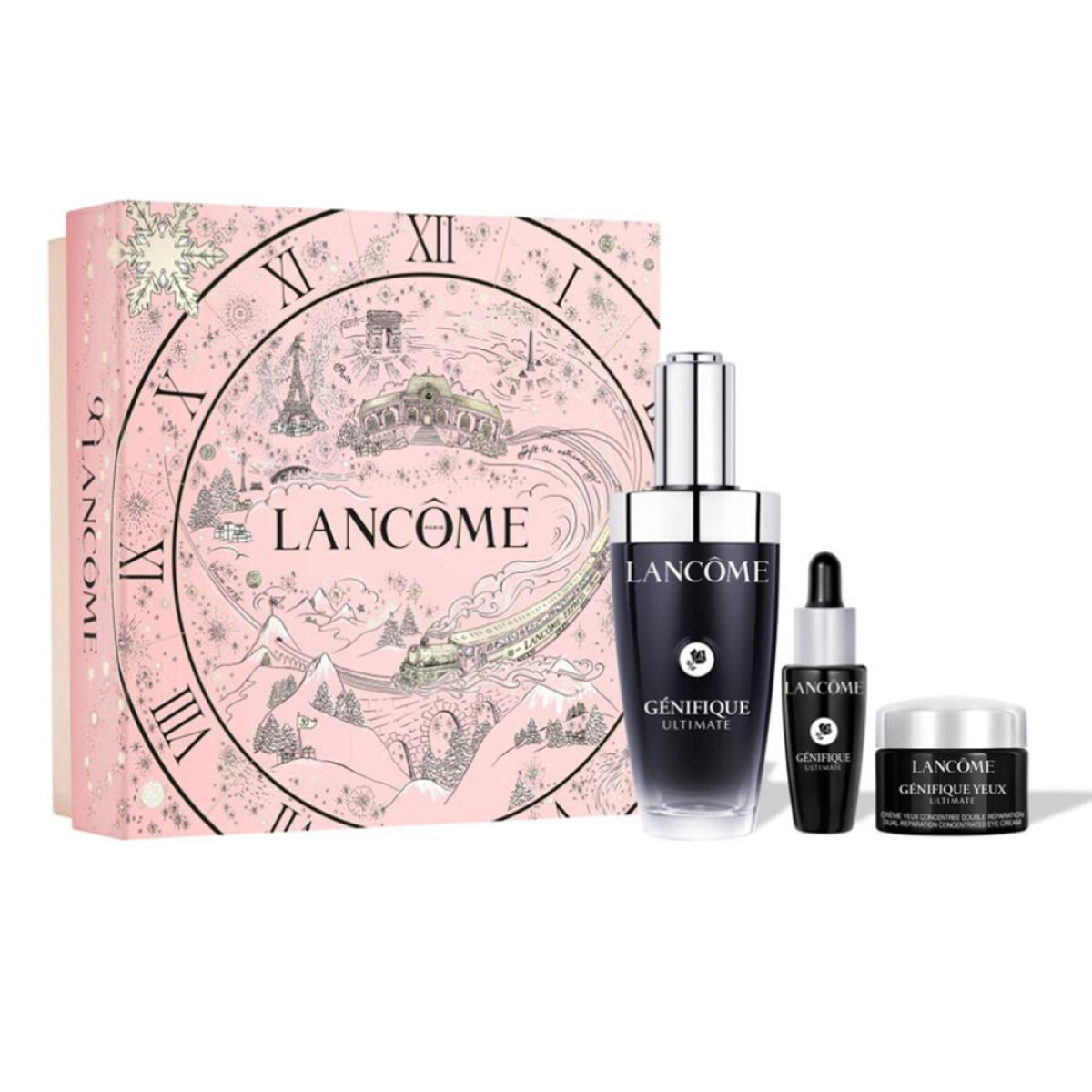 Cofre Lancome Génifique Ultimate Sérum 50ml + Sérum 10ml + Contorno de Ojos 5ml 