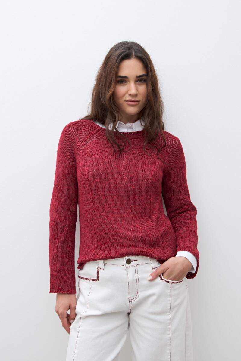 Sweater cinta escote bote bordo