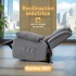Sofá Sillón Poltrona Reclinable Masajeador Electrico Color Tela Gris Color Gris