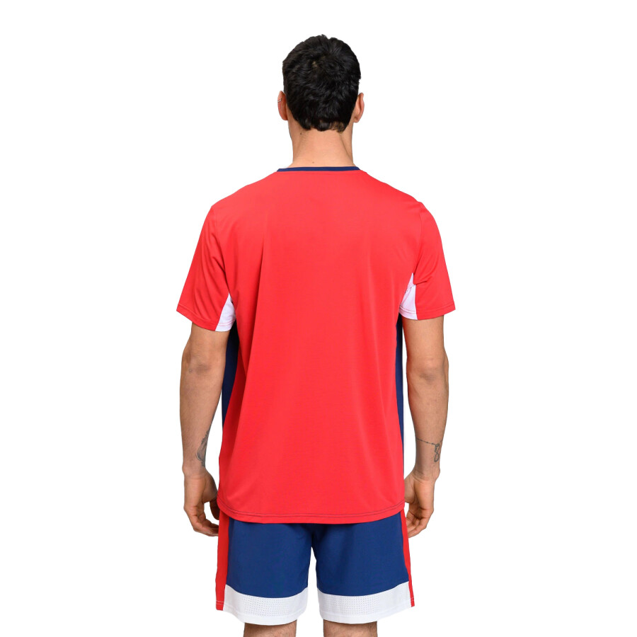 Remera de Hombre Umbro Nuo Nacional Azul Marino - Rojo
