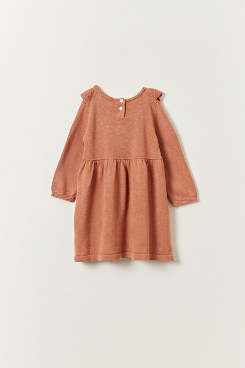Vestido punto Tostado