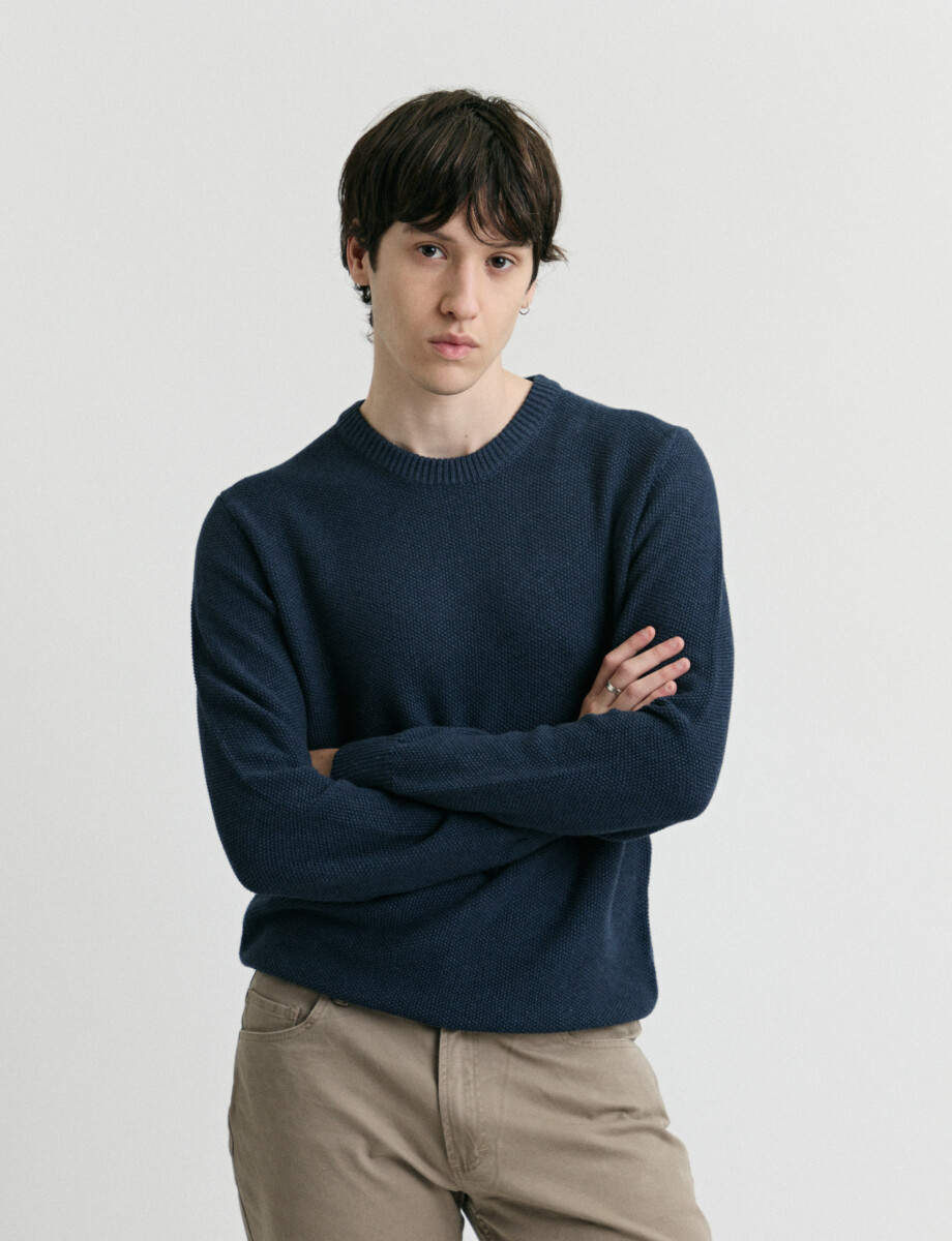 470982 SWEATER HARRY Azul Piedra