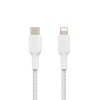 Cable Belkin USB-C / Lightning 1M Trenzado White CAA004BT1MWH Cable Belkin USB-C / Lightning 1M Trenzado White CAA004BT1MWH