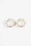 Aros acero wavy dorado