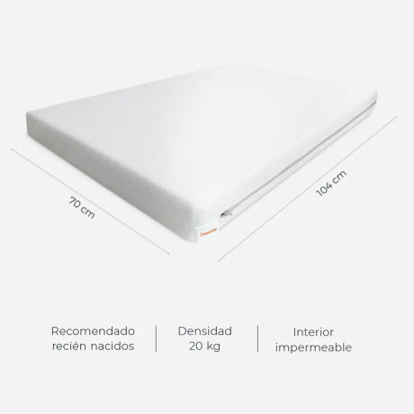 Colchon para Bebé Carestino Densidad 20 kg 104x70cm Colchon para Bebé Carestino Densidad 20 kg 104x70cm