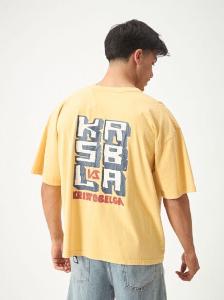 REMERA THE BEACH AMARILLO