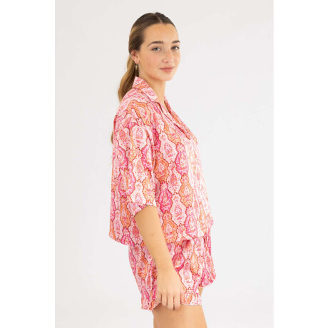 Pink Paisley Short Rosado