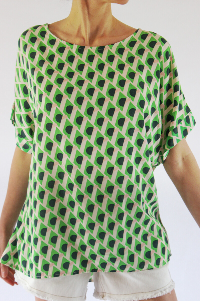 Blusa Geometrica - Verde 