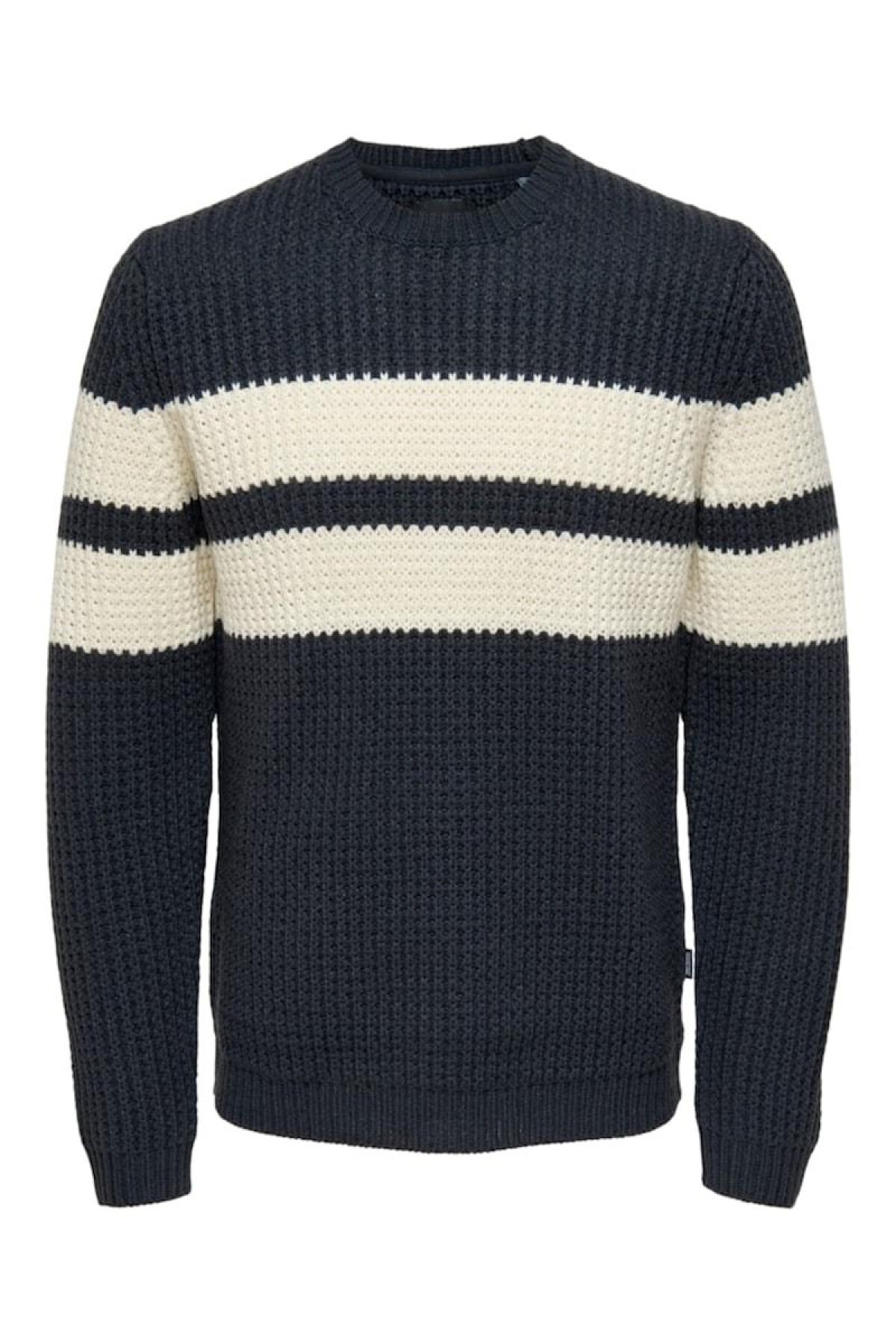 Sweater Lazlo Stripe Dark Navy