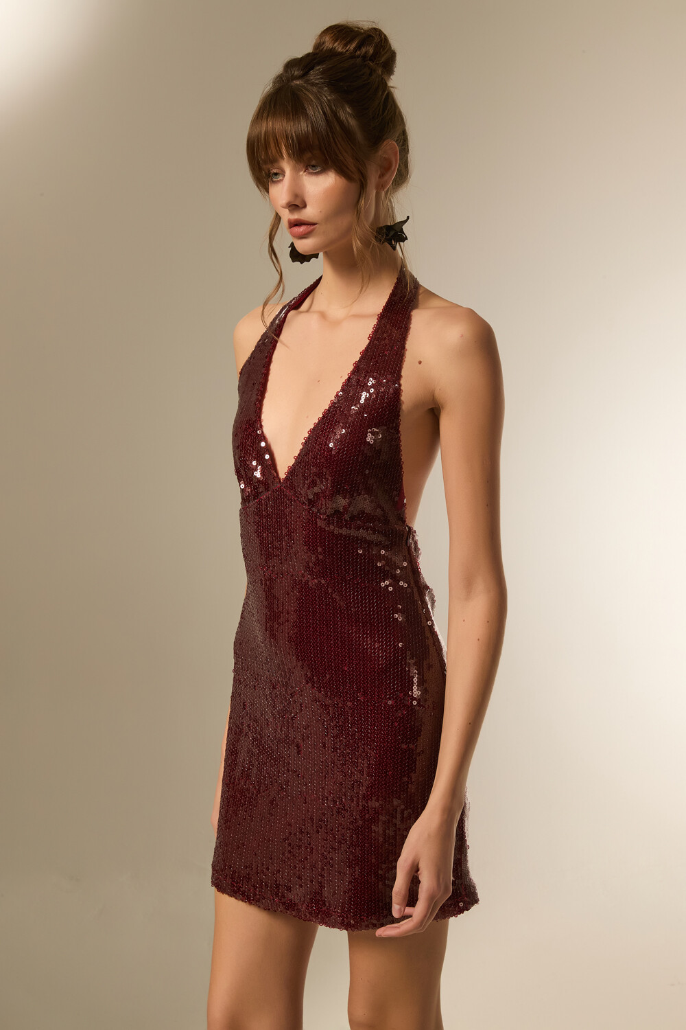 Vestido Lentus Bordeaux