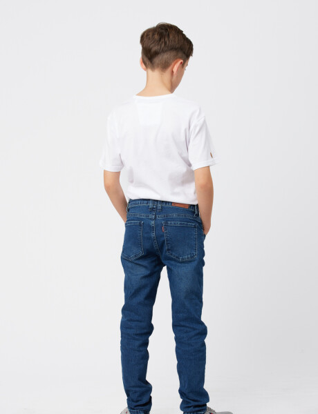 PANTALÓN DE JEAN SKINNY Azul Oscuro